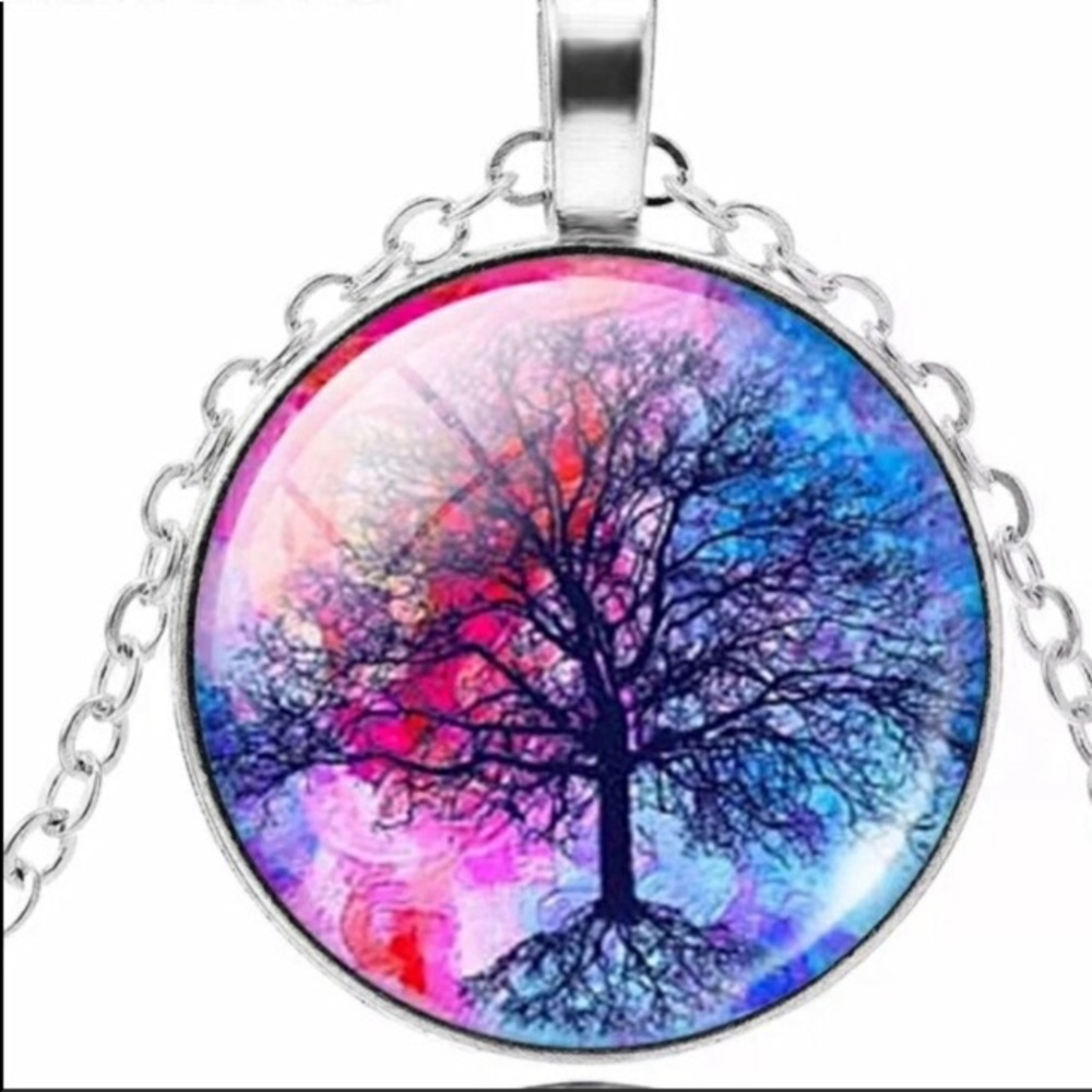 Tree of Life Cabochon Necklace